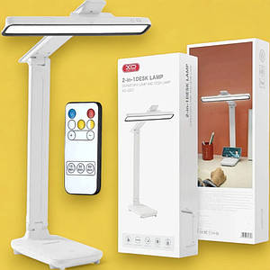 Настільна лампа XO OZ07 2in1 Сенсорна лампа акамуляторна з пультом 1200 mAh 5 W, біла