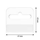 Самоклеючий гачок 41х43мм, прозорий. Тримач для блістерів та упаковок на гачок, фото 2