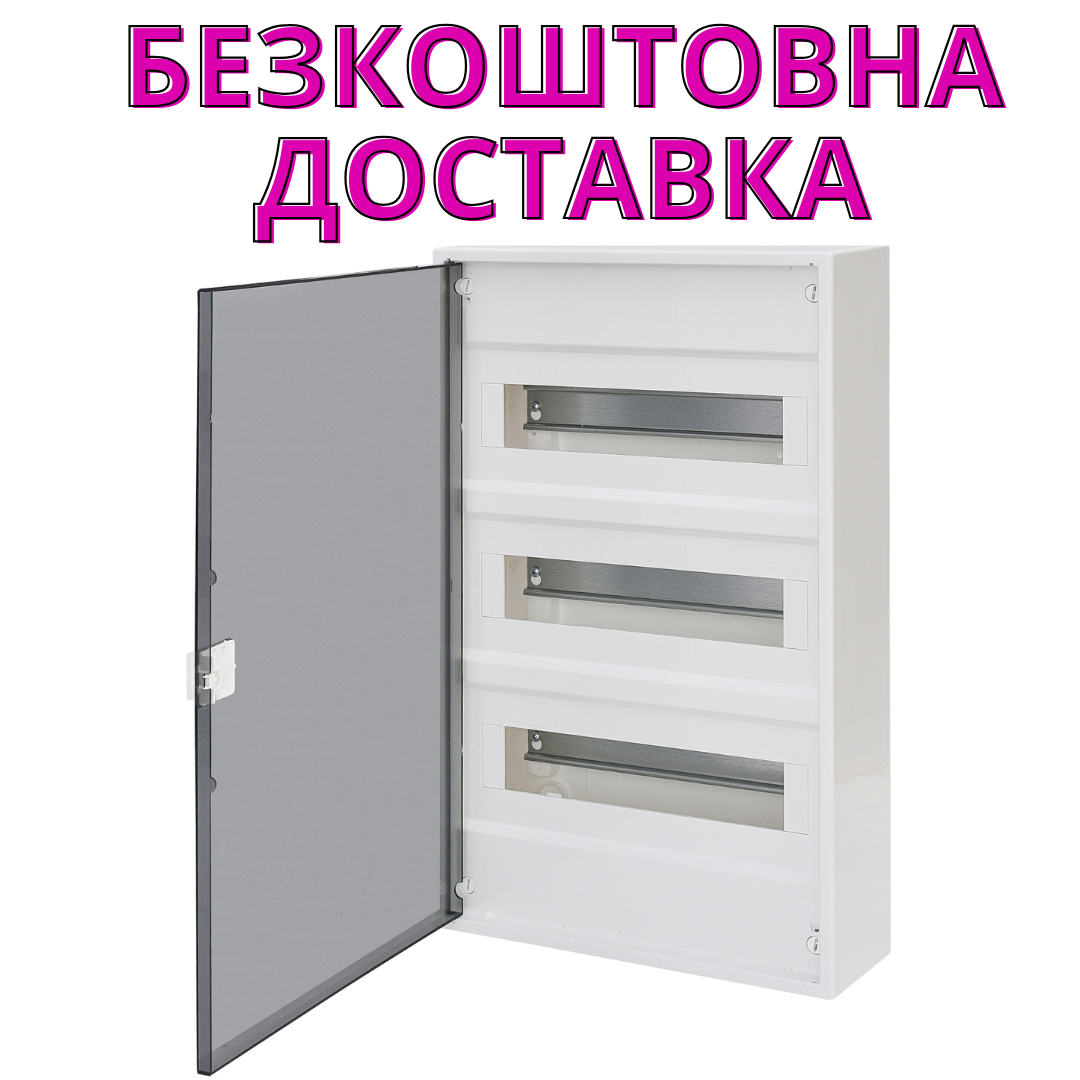 Щит зовнішній розподільний ETI ECT 36PO 36 модулі прозорі дверцята
