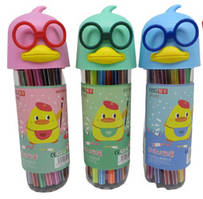 Фломастери у баночці "Каченя в окулярах" 24 кол.,16 см 902-24