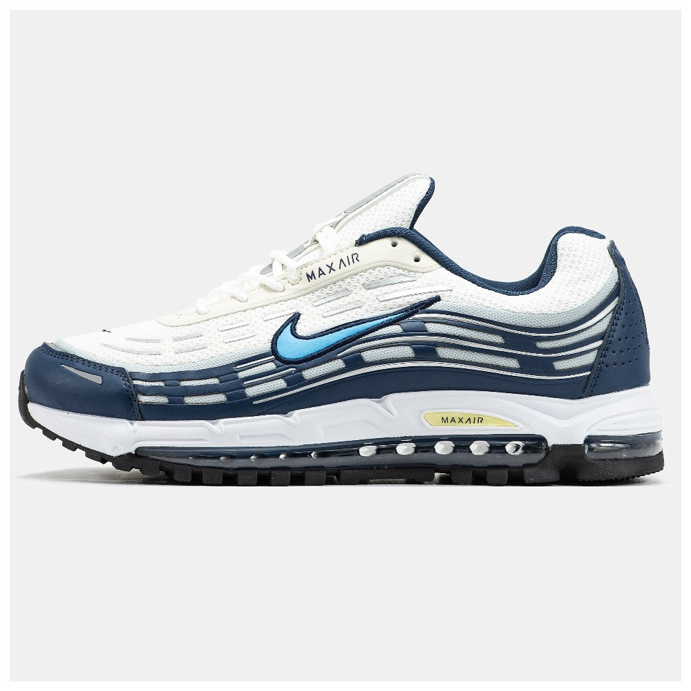 Чоловічі кросівки Nike Air Max TL 2.5 White Blue, біло-сині шкіряні кросівки найк аір макс тл 2.5