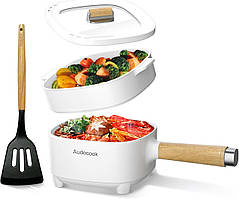 Каструля електрична багатофункціональна Audecook WD-1020B  з пароваркою та антипригарною сковородою