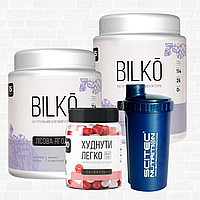 Худнути Легко Комплекс Білковый коктейль Білко 2х450 гр 30 порцій + Шейкер в Подарунок