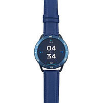 Комплект для Xiaomi Watch S3/S4 Blue (безель ATR+шкіряний ремінець), фото 3
