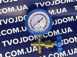 Манометричний колектор 1-о вентильний GF-L-466 (R-22,407c,404a,134a)