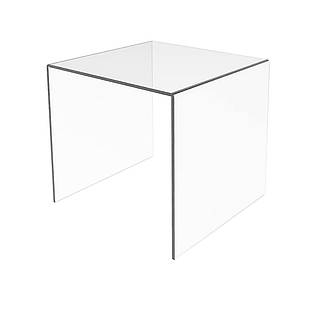 Підставка універсальна, подіум 100х100х100мм під товар на 1 сходинку з акрилу 3 мм