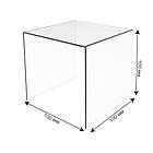Підставка універсальна, подіум 100х100х100мм під товар на 1 сходинку з акрилу 3 мм, фото 2