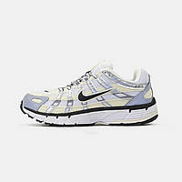 Білі шкіряні жіночі кросівки Nike P-6000 Coconut Milk Демісезонні кросівки Найк Аїр Макс