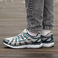 Сірі шкіряні чоловічі кросівки Nike P-6000 Демісезонні Найк Аір Макс