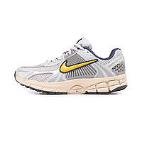 Сірі текстильні чоловічі кросівки Nike Zoom Vomero 5 Pure Platinum Laser Orange Найк Зум Вомеро