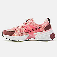 Рожеві текстильні жіночі кросівки Nike V2K Runtekk Light Pink Найк Ран В2К