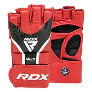 Рукавиці для ММА RDX AURA PLUS T-17 Red/Black S 17-19 см  (капа в комплекті), фото 3
