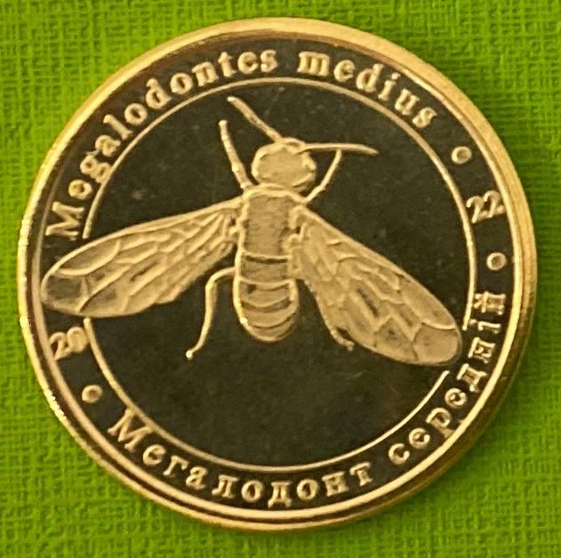 Сувенірна монета України 1 злотник 2022 г. Мегалодонт середній