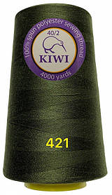 Швейна нитка Kiwi 40/2 №421 відтінок хакі