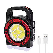 Ліхтар кемпінговий із сонячною панеллю powerbank HB-6678