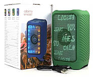 Міні-колонка Bluetooth з світлодіодним RGB підсвічуванням MY655BT 5Вт Зелена, фото 8