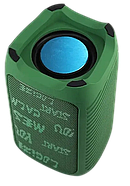 Міні-колонка Bluetooth з світлодіодним RGB підсвічуванням MY655BT 5Вт Зелена, фото 6