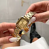 Skmei 2237GD Gold Жіночий годинник прямокутної форми з металевим браслетом, фото 3