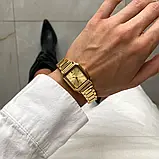 Skmei 2237GD Gold Жіночий годинник прямокутної форми з металевим браслетом, фото 5