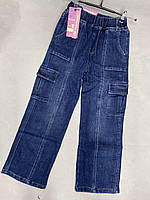 Джинси карго підліткові для дівчинки теплі Moyaberva