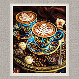 Картина за номерами Солодка кава з фарбами металік. Натюрморт 40*50 см Ідейка KHO 5713 exp, фото 2