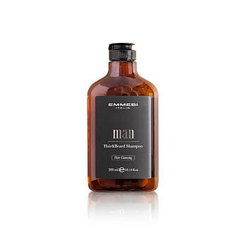 Шампунь для волосся і бороди Emmebi Man Hair&Beard Shampoo, 300 мл (19007)
