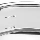 Ківш зі скляною кришкою ARDESTO Gemini Liguria, 1.8л, нержавіюча сталь AR4318GB, фото 3