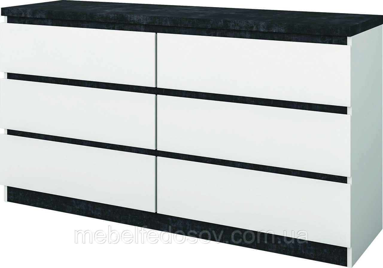 Комод 3Ш+3Ш  Мия   (Світ меблів) 1400х400х760мм