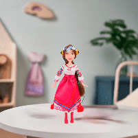 Лялька Kids hits «Мавка» 32 см в українському національному костюмі, шарнірна MD2205, фото 5