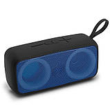 Бездротова Bluetooth колонка NB-051 Портативна музична з RGB підсвічуванням та FM радіо, фото 7