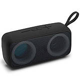 Бездротова Bluetooth колонка NB-051 Портативна музична з RGB підсвічуванням та FM радіо, фото 3