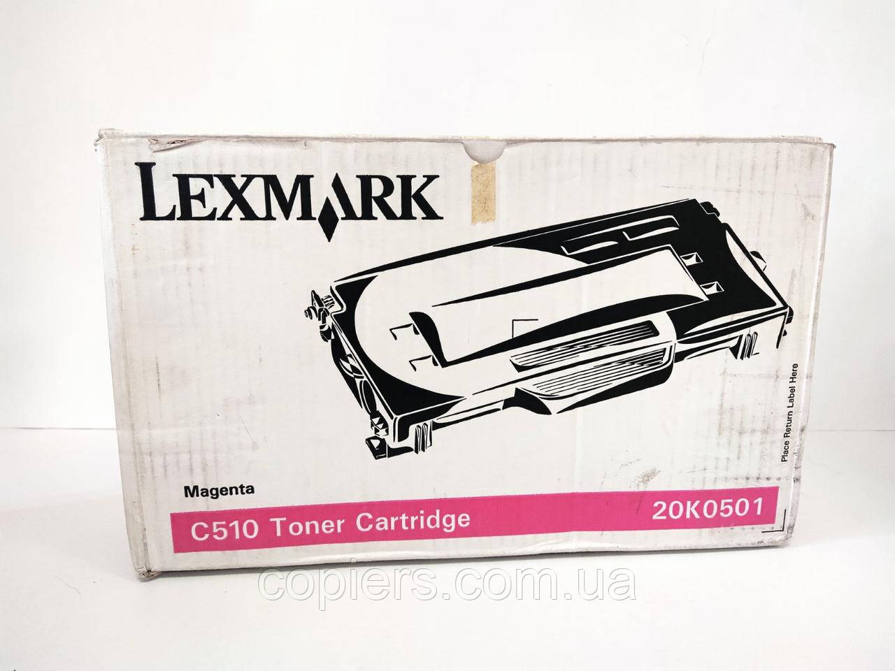 Тонер картридж Lexmark С510 Magenta оригінал, 20K0501, фото 1
