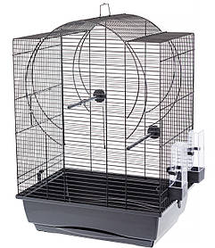 Клітка для папуг Inter zoo Emma 2 чорна 450x320x640мм