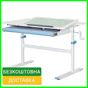 Письмовий стіл парта хлопчику для уроків та навчання Evo-kids TH-220 BL