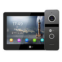 Комплект Neolight MEZZO Hybrid HD KIT B/Graphite: гібридний відеодомофон 10.1" з Wi-Fi та 2 Мп відеопанель