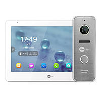 Комплект Neolight MEZZO Hybrid HD KIT SilverP: гібридний відеодомофон 10.1" з Wi-Fi та 2 Мп відеопанель