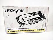 Тонер картридж Lexmark С510 High Yield Yellow оригінал, 20K1402