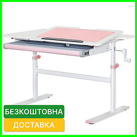 Шкільна парта для дому регульована по висоті Evo-kids TH-220 PN