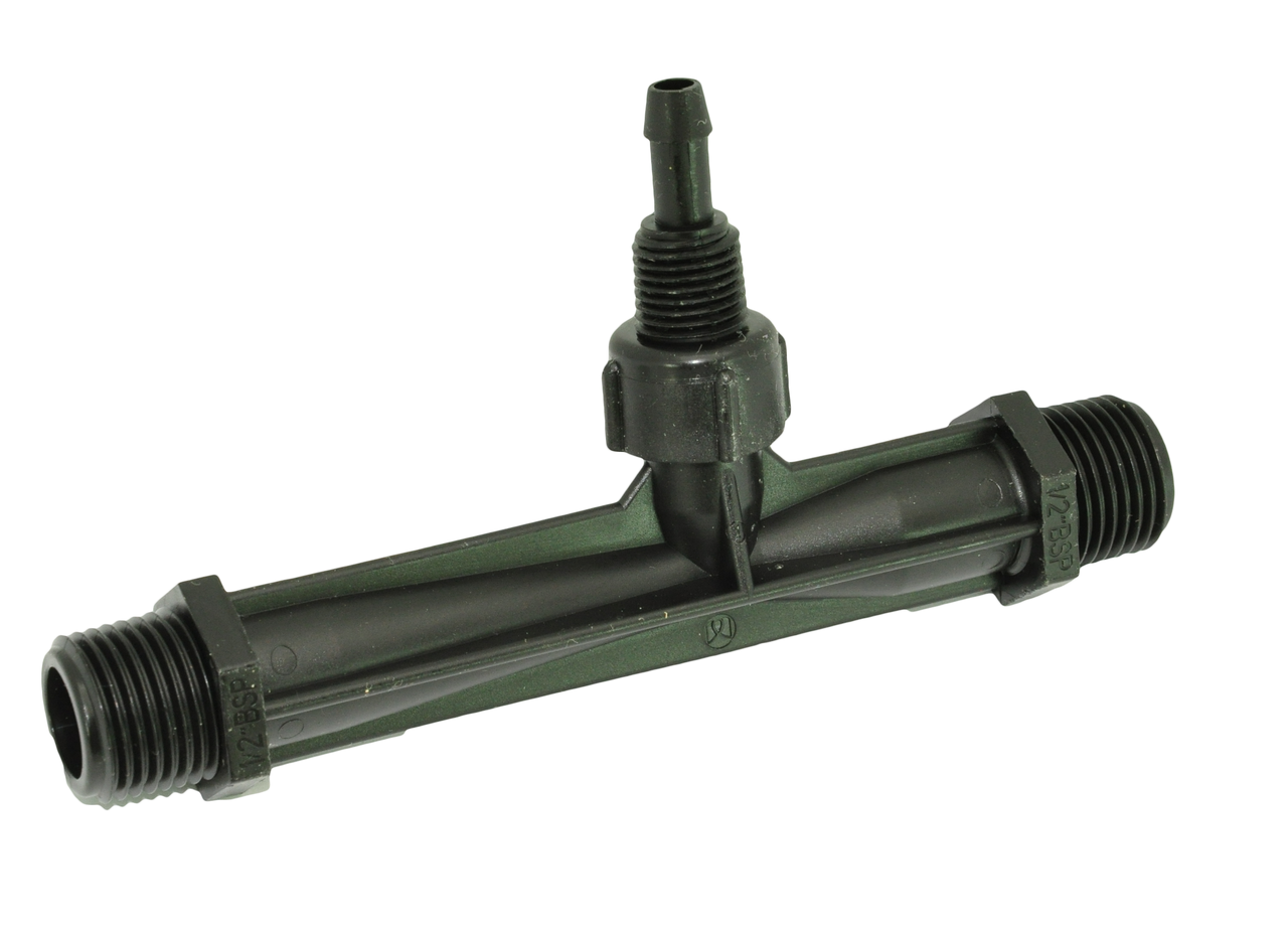 Інжектор для внесення добрив 1/2" Ender (крапельний полив),потік води: 0.29 - 0.81 м3/год (0.7 -9.5 бар), фото 1