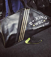 Сумка спортивна рюкзак ADIDAS Boxing WBC дорожня адідас велика сумка для спорту тренувальна