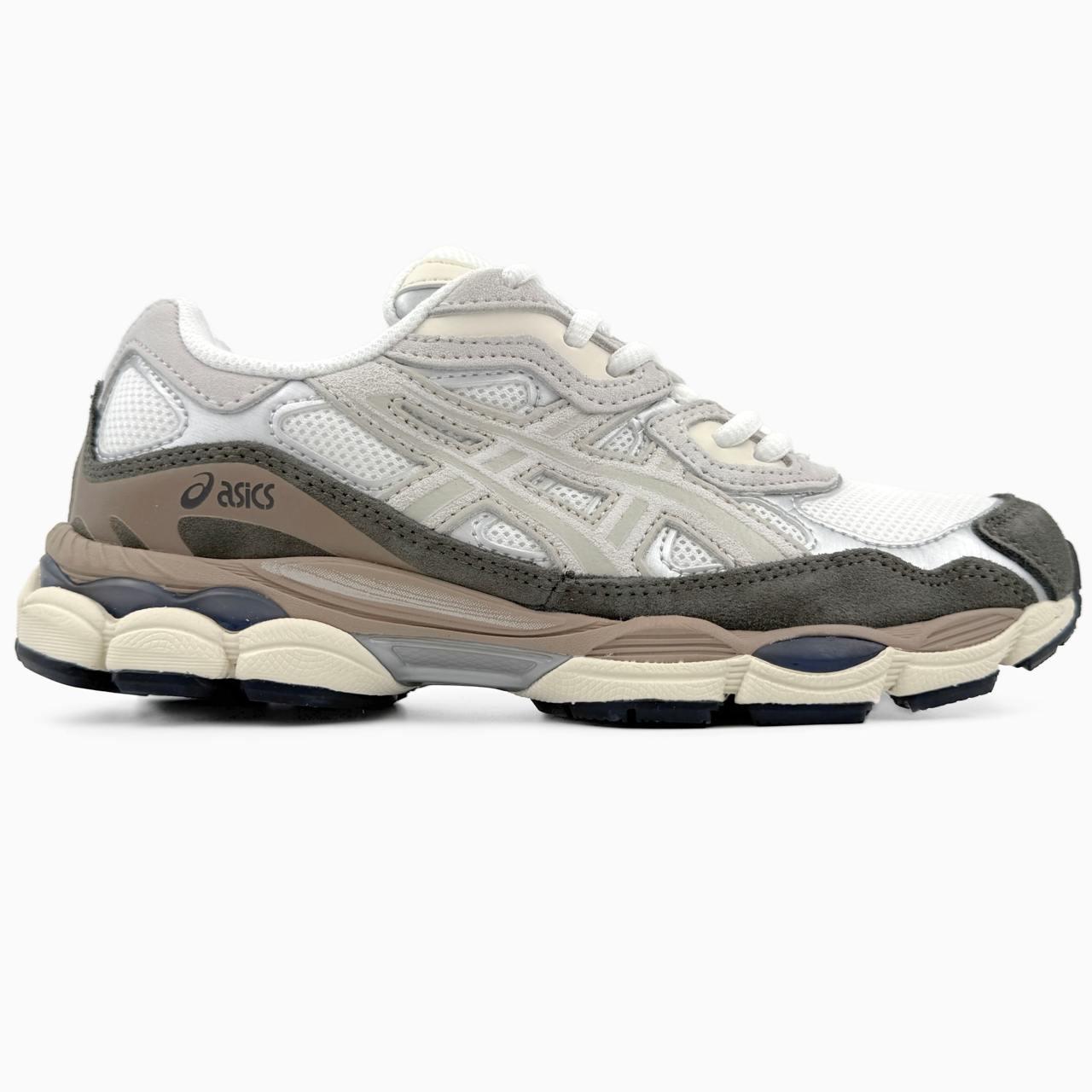 Кросівки чоловічі сірі Asics Gel-NYC White Brown (19268), фото 1