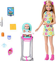 Лялька Барбі Скіппер Barbie Skipper Babysitting Set Themed to Mealtime