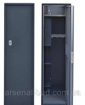 Сейф для зброї  **STALLBOCS** СЗ-160.3/М (ВхШхГ 1600ммХ410ммХ 250мм)  на 3 рушниці з 2 касовим відділеннями, фото 1