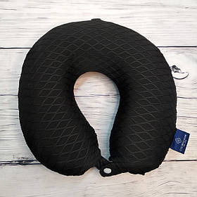 Ортопедична подушка для подорожей Malloory Home чорна