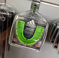 Капа однорядна дитяча Snap Fit зелена ADIDAS ADIBP30 для тхеквондо карате контактних видів єдиноборств