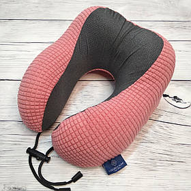 Ортопедична подушка для подорожей Malloory Home рожева