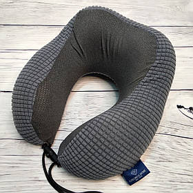 Ортопедична подушка для подорожей Malloory Home сіра