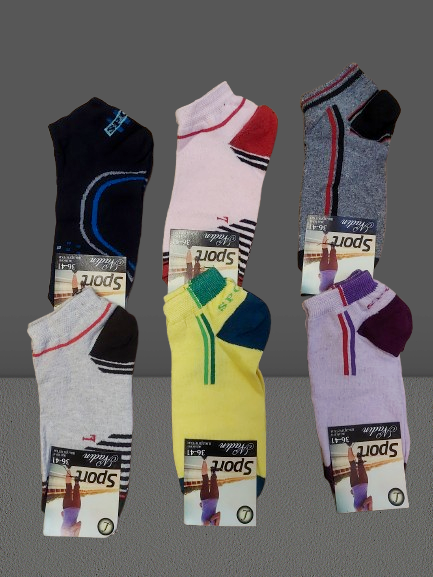 Шкарпетки жіночі укорочені бавовна стрейч р.23-25. Від 12 пар по 11,50грн, фото 1