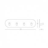 Ручка DND AIRONE, VIS-круг з накладкою під циліндр, матовий хром (к-т), фото 6