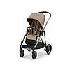Коляска прогулянкова з двомісним шасі Cybex eGazelle S TPE Almond Beige Бежева, фото 6